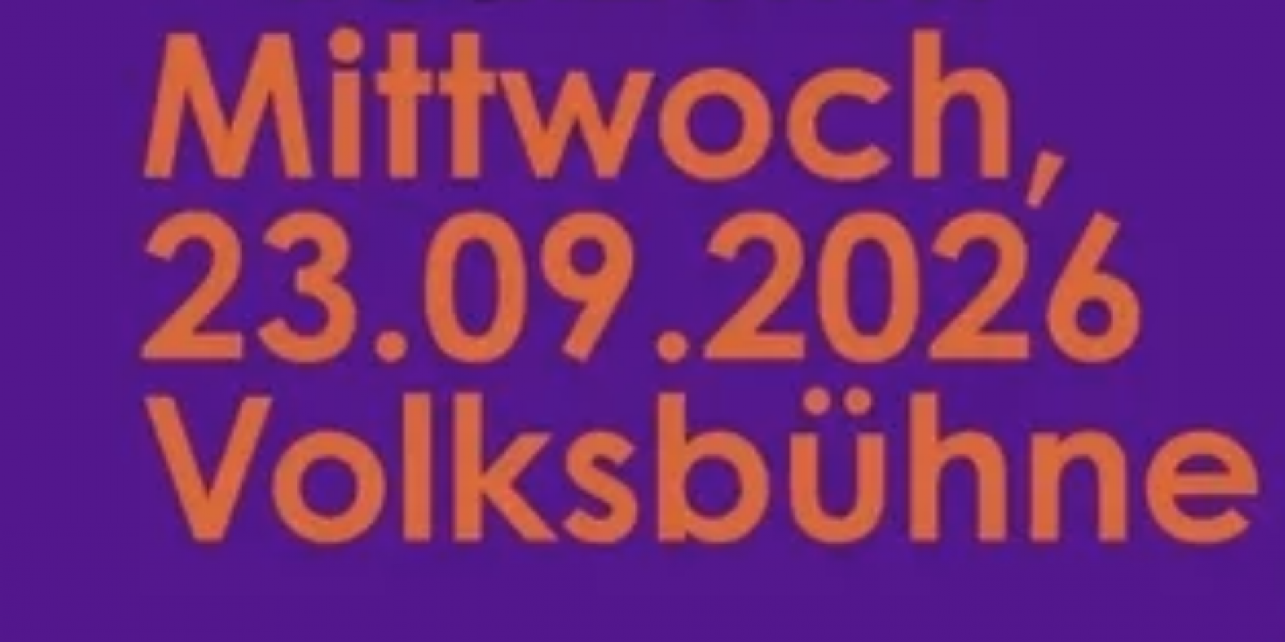 Mittwoch beim #sdl26ffm: Programm in der Volksbühne – Symbolbild